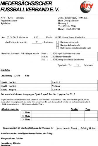Kreispokalenspiele der C-Junioren