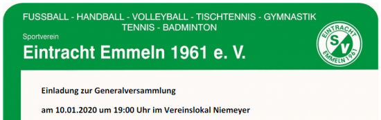 Generalversammlung 2020
